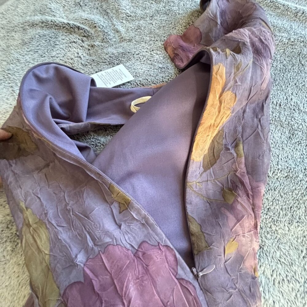 Vtg Miss Dorby Dress Size 10 2 Piece Set Floral Fairy Sheer Crinkle Boho 19179x - Picture 14 of 15